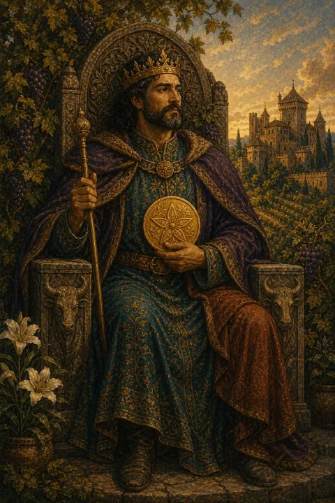 King of Pentacles tarot artwork