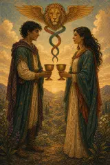 Two of Cups tarot card artwork