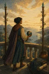 Two of Wands tarot card artwork