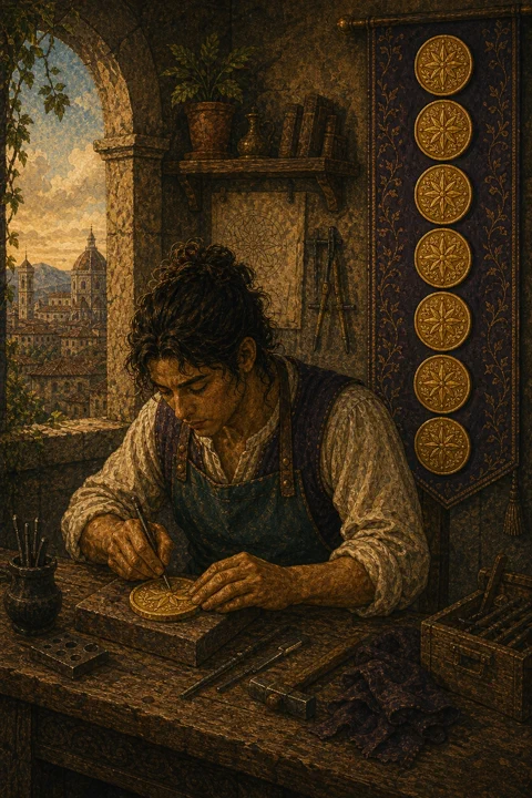 Eight of Pentacles Card Meanings