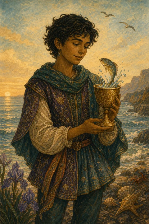 Page of Cups Card Meanings