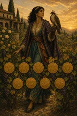 Nine of Pentacles Card Meanings