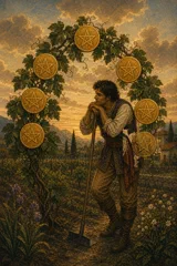 Seven of Pentacles Card Meanings